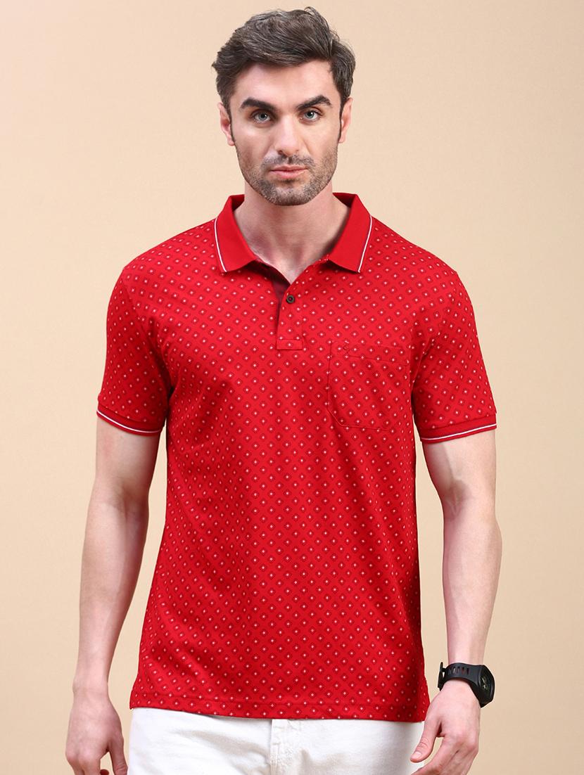 men short sleeves printed polo t-shirt - 21746616 - Zoom Image - 0