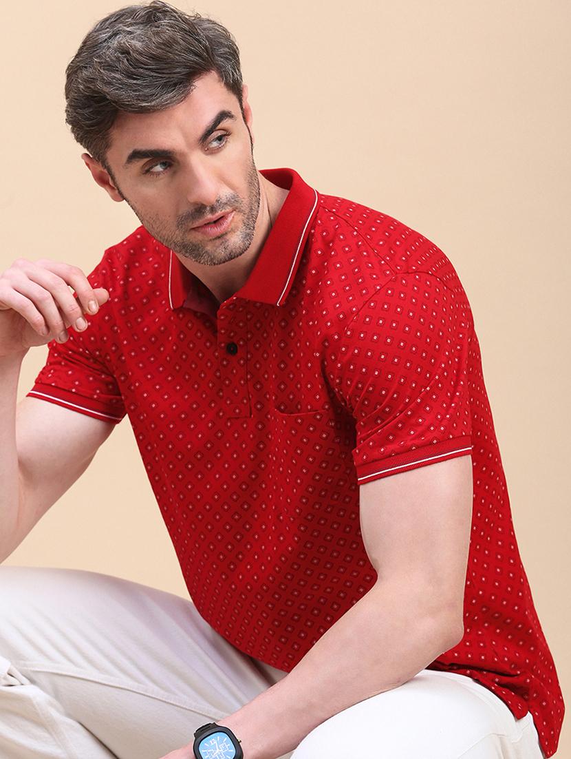 men short sleeves printed polo t-shirt - 21746616 - Standard Image - 3