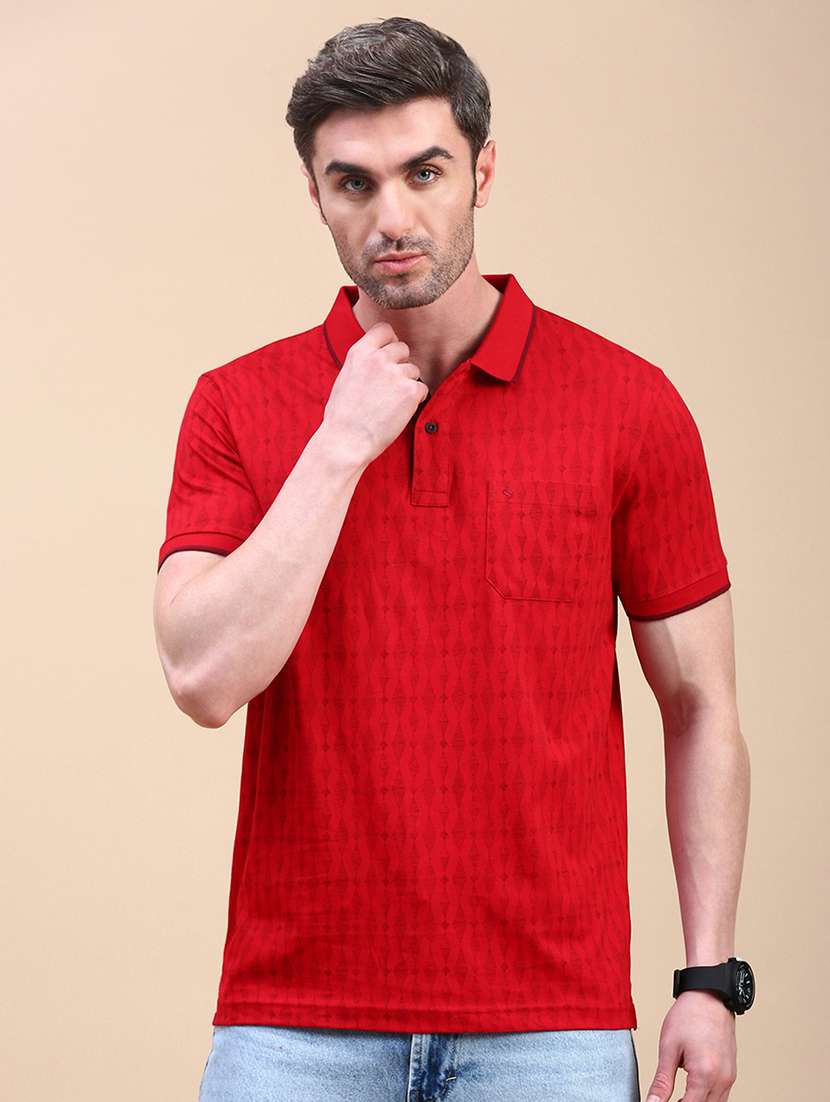 men short sleeves printed polo t-shirt - 21746618 - Zoom Image - 0