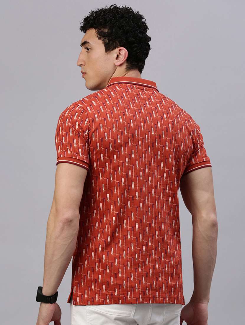 men short sleeves printed polo t-shirt - 21746619 -  Standard Image - 3