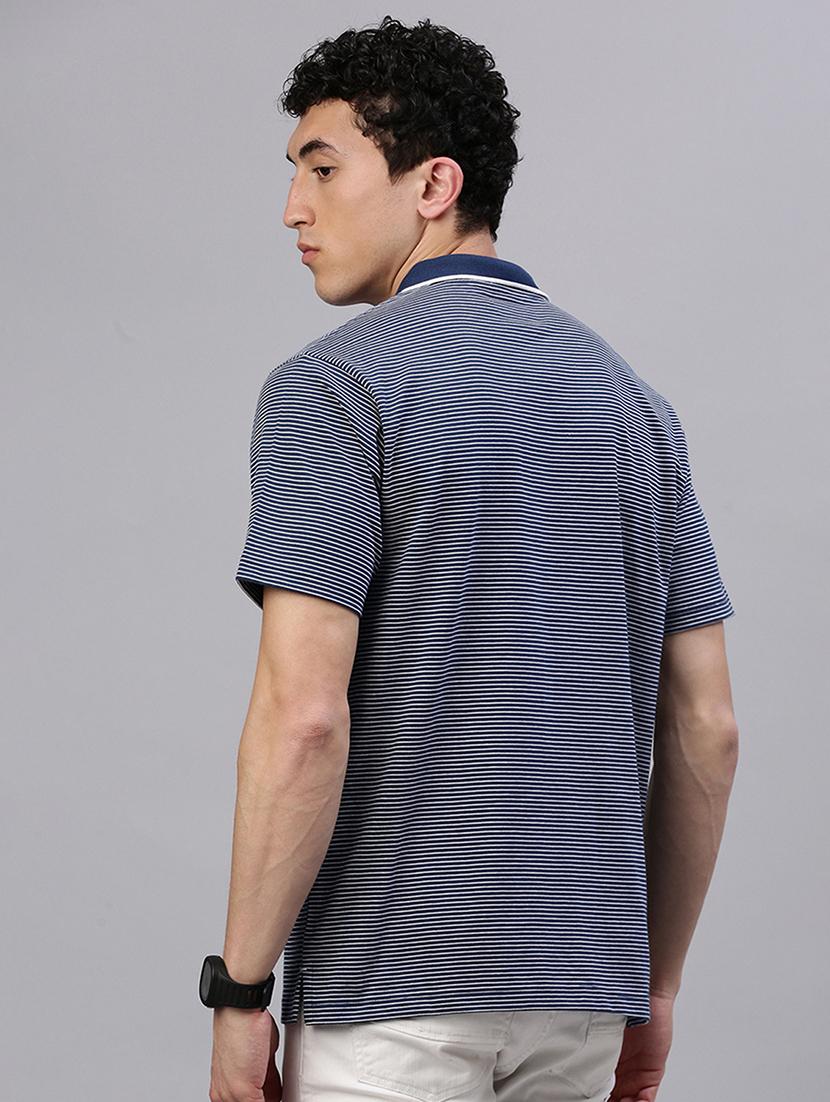 men striped short sleeves polo t-shirt - 21746620 - Standard Image - 3
