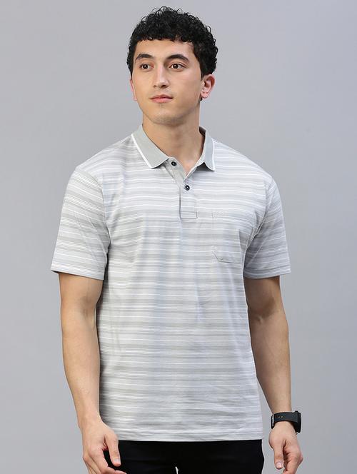 men short sleeves striped polo t-shirt - 21746626 -  Standard Image - 0