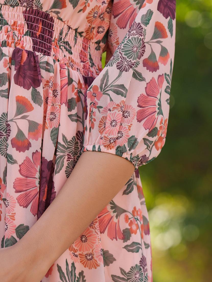 women floral printed tiered dress - 21746657 - Standard Image - 5