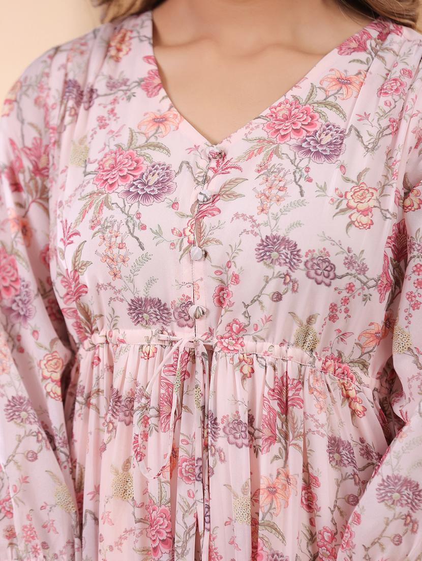 women floral printed tiered dress - 21746658 - Standard Image - 5