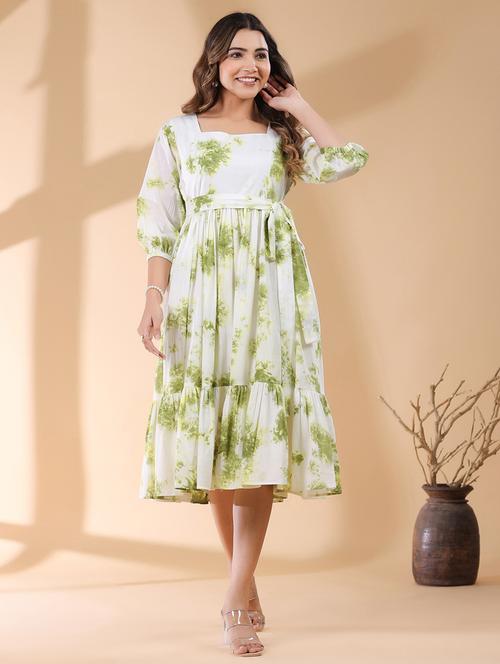 women tie & dye tiered dress  - 21746674 -  Standard Image - 0