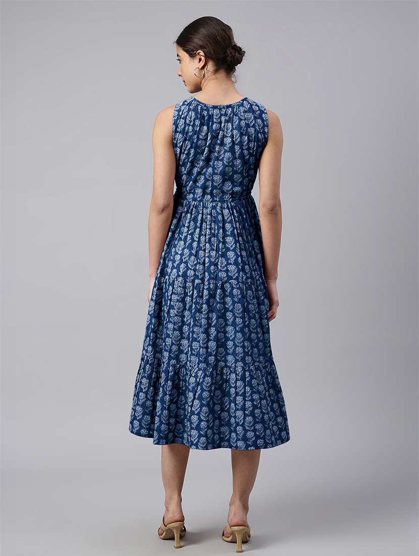 women floral print tiered dress - 21746681 -  Standard Image - 3
