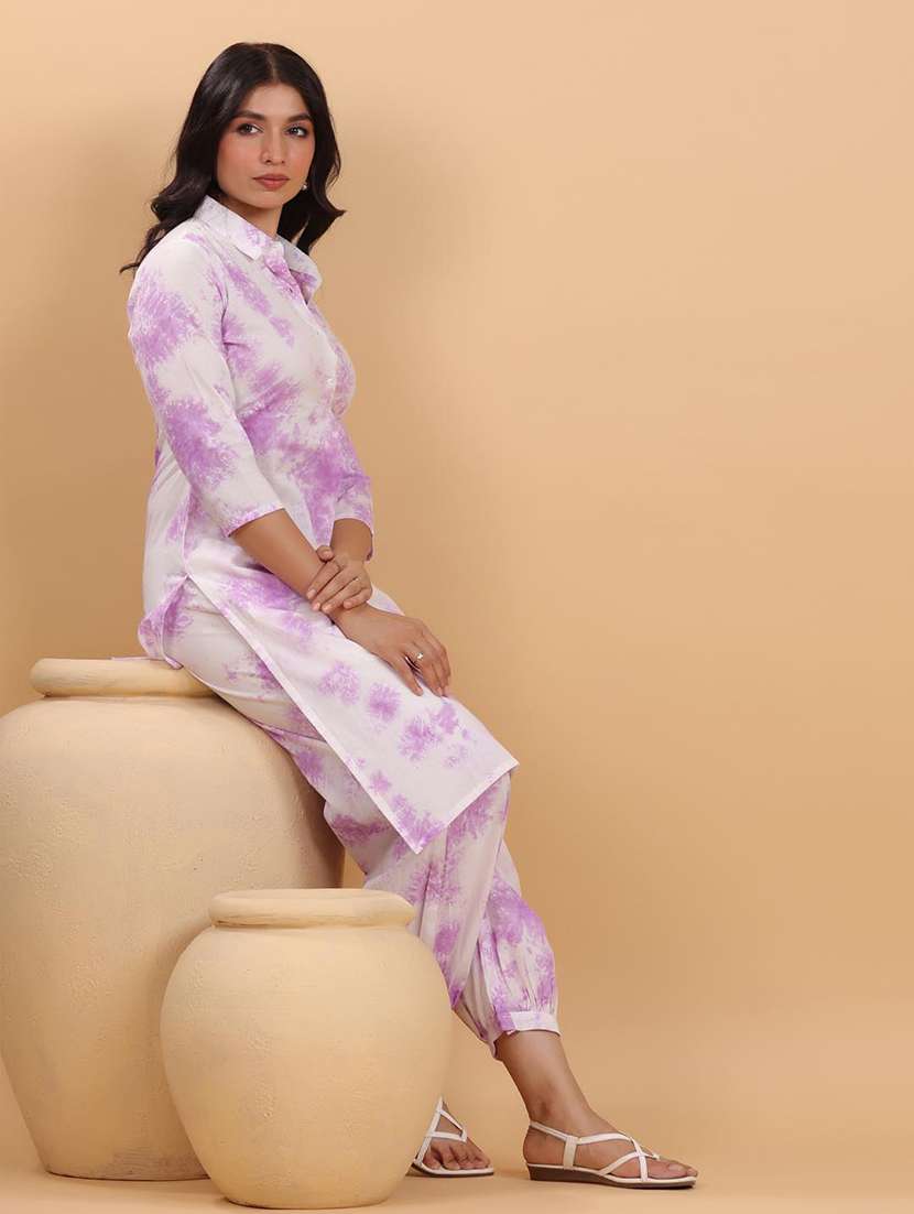 women tie & dye kurta salwar set - 21746730 - Standard Image - 3