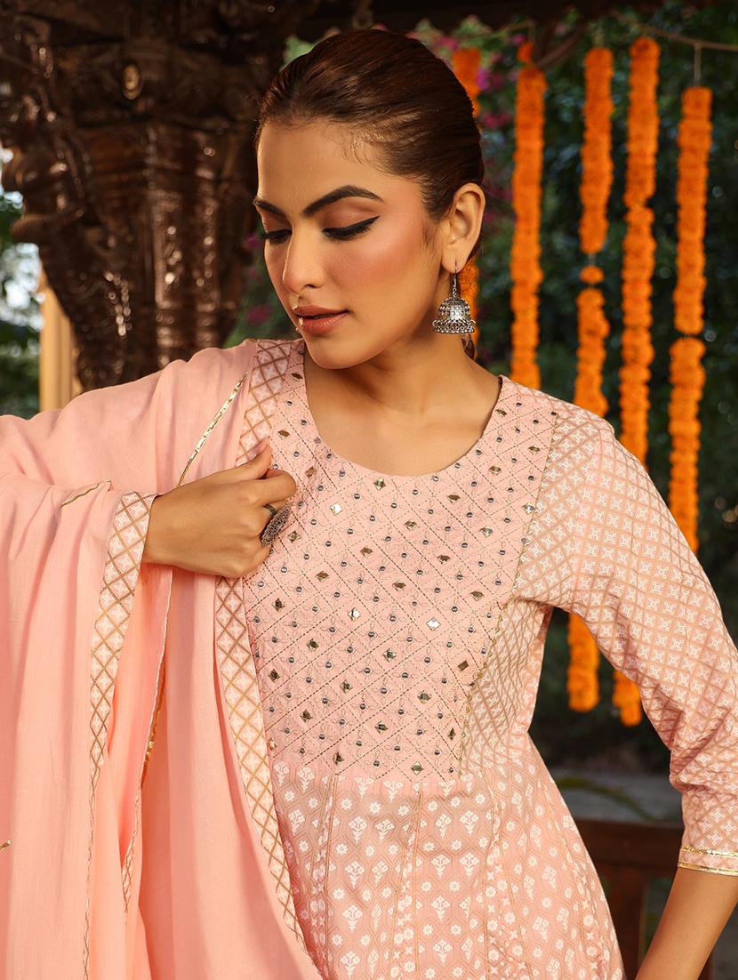 women printed kurta pant set with dupatta - 21746741 - Standard Image - 5