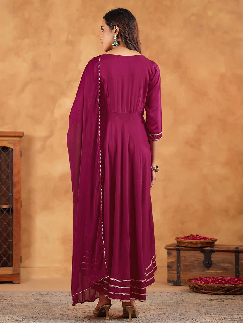 women embroidered kurta pant set with dupatta - 21746746 - Standard Image - 3