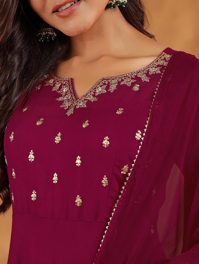women embroidered kurta pant set with dupatta - 21746746 - Standard Image - 5