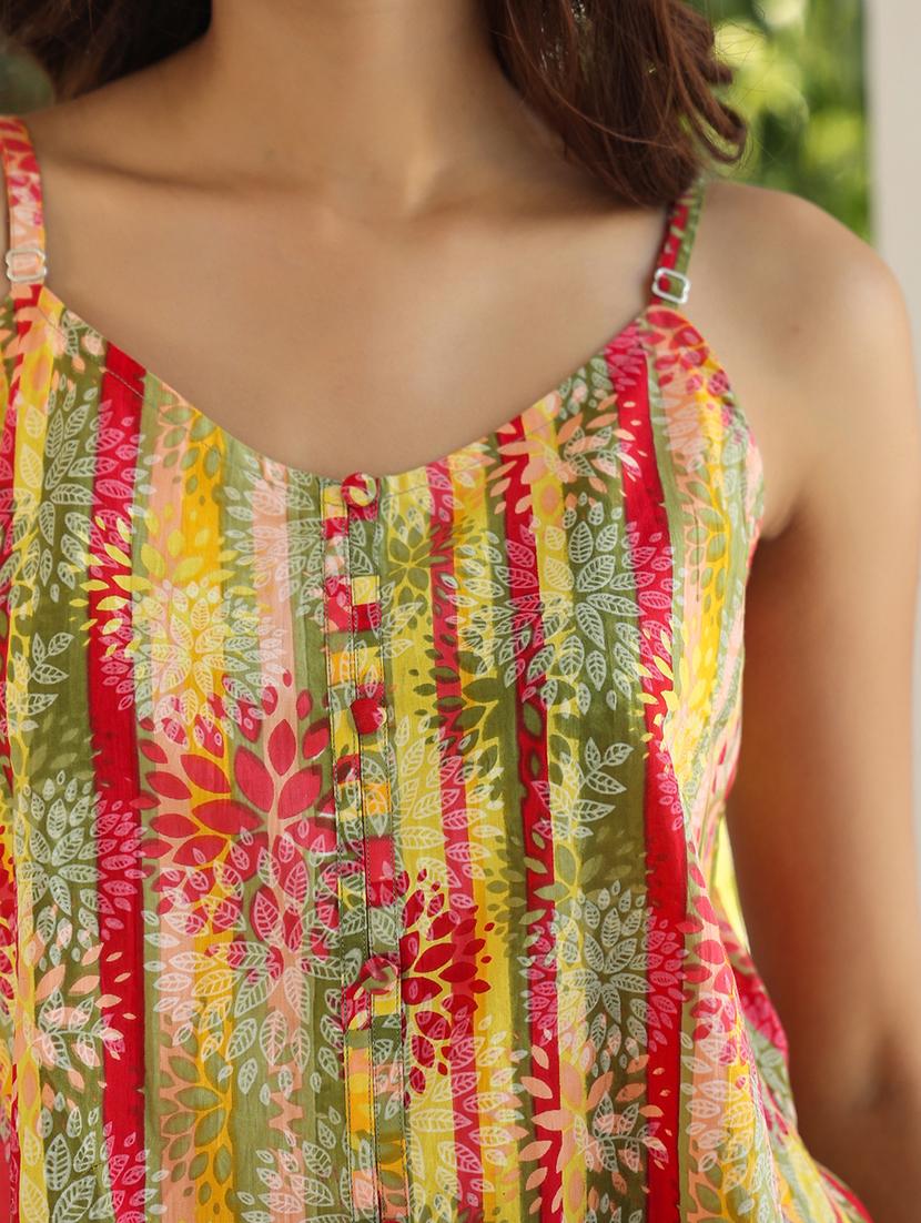 women printed cotton a line top - 21746751 - Standard Image - 5