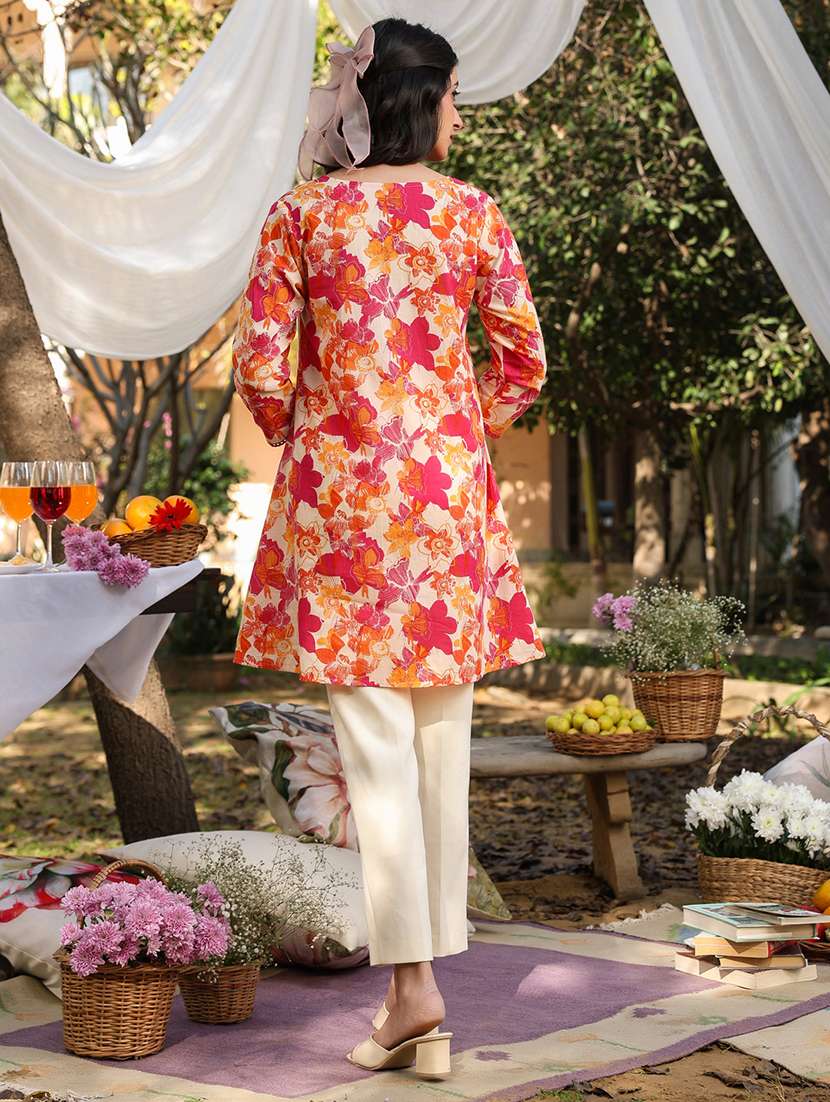 women printed a-line tunic - 21746752 -  Standard Image - 3