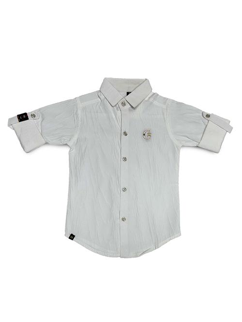 boys self design collared shirt - 21746793 - Standard Image - 0