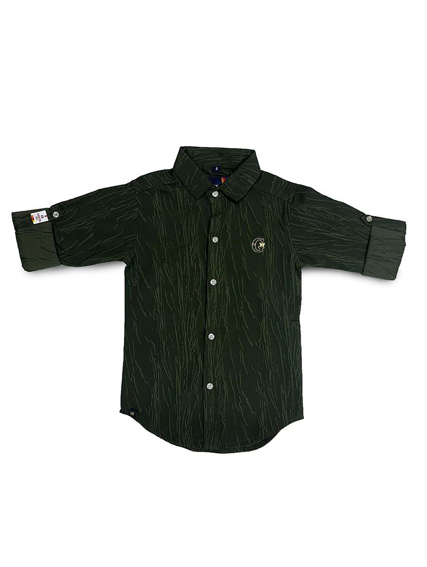 boys self design collared shirt - 21746796 - Zoom Image - 0