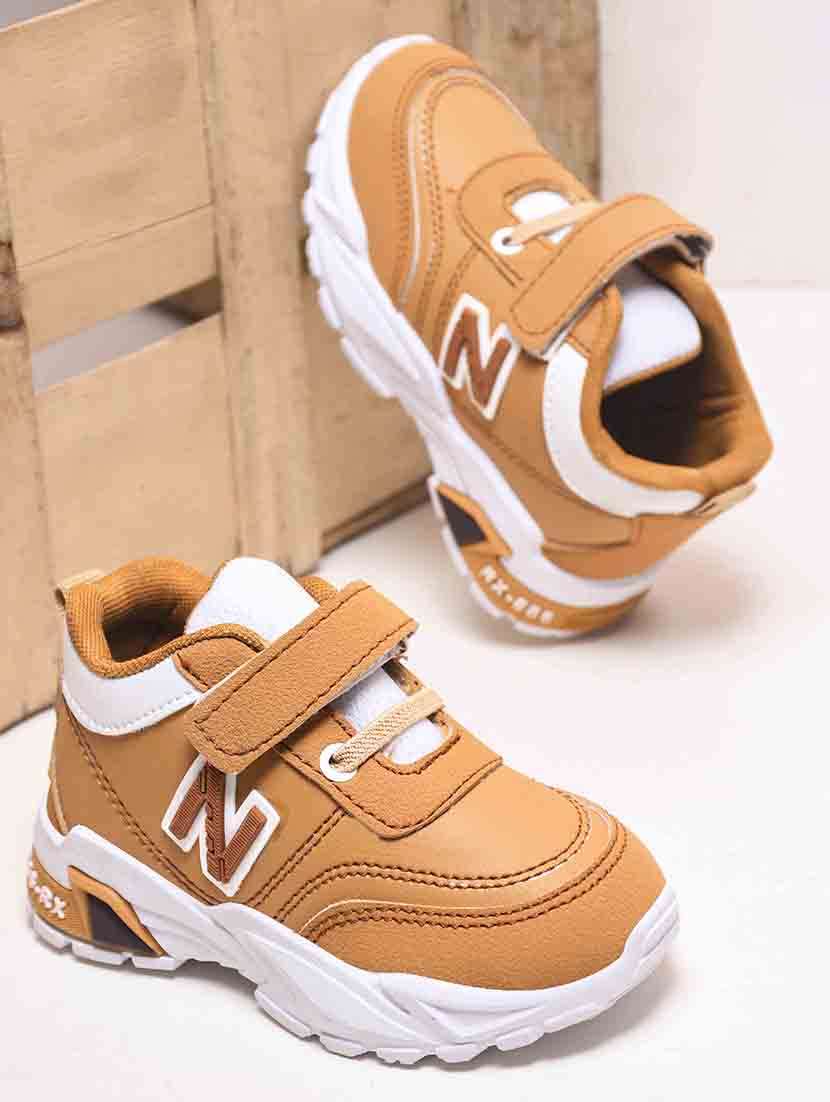 kids solid velcro shoes