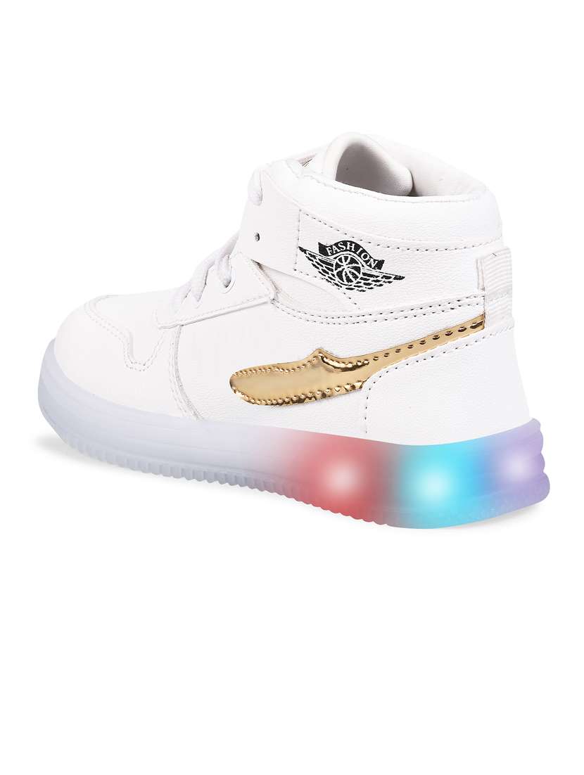 kids led shoes with lace up closure - 21746936 - Standard Image - 3