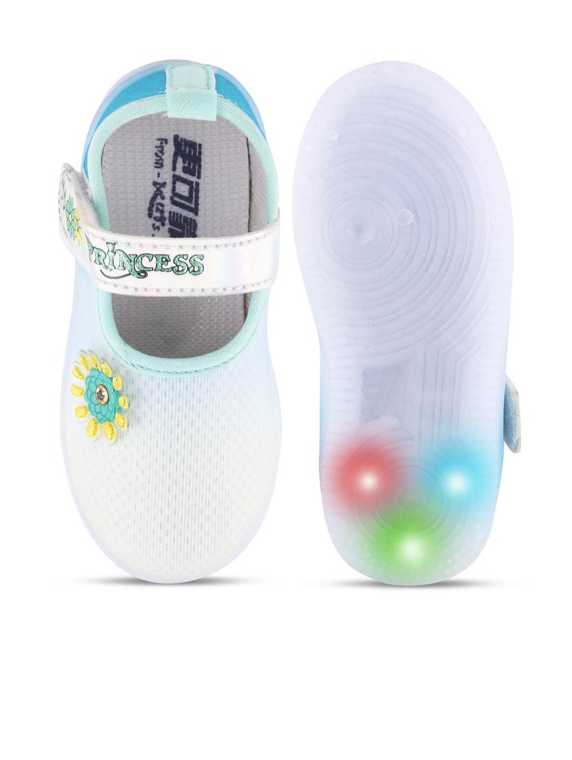 girls printed slip on velcro sandal - 21746937 - Standard Image - 5