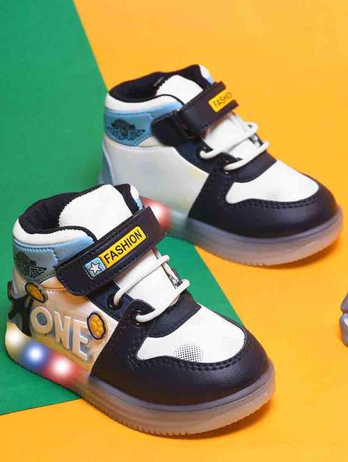 kids led shoes with velcro closure - 21746948 - Standard Image - 0