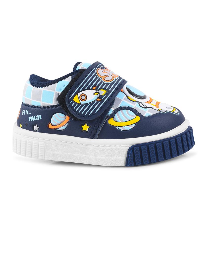 kids graphic print velcro sneaker - 21746987 - Standard Image - 3