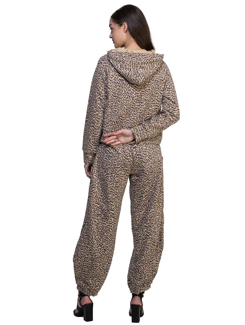 women all over print hooded sweatshirt - 21747106 -  Standard Image - 3