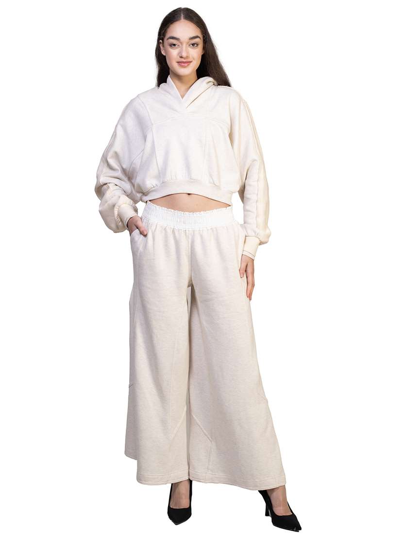 women solid long sleeve sweatshirt - 21747108 -  Standard Image - 3