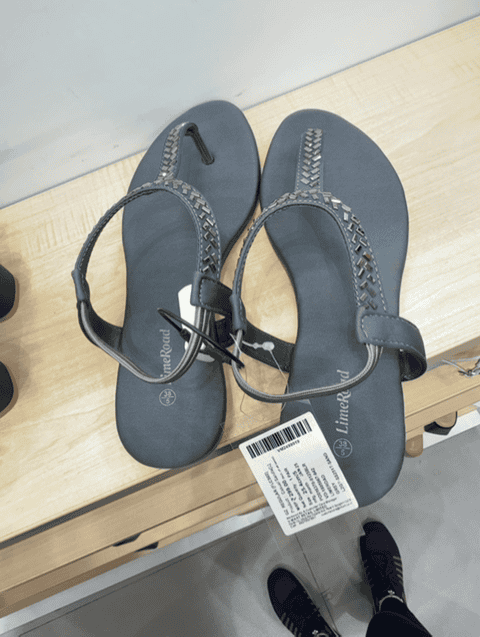 grey pu (polyurethane) sandals - 21747480 - Zoom Image - 0