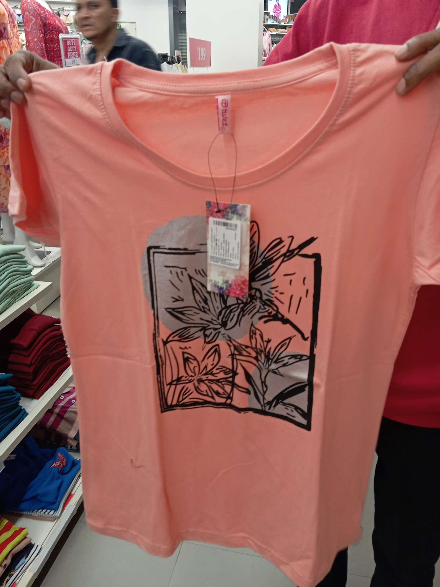 dusty pink cotton tshirt - 21747488 - Zoom Image - 0