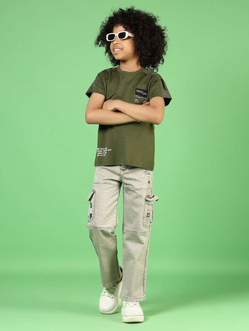 boys printed short sleeve regular fit t-shirt - 21747503 -  Standard Image - 5