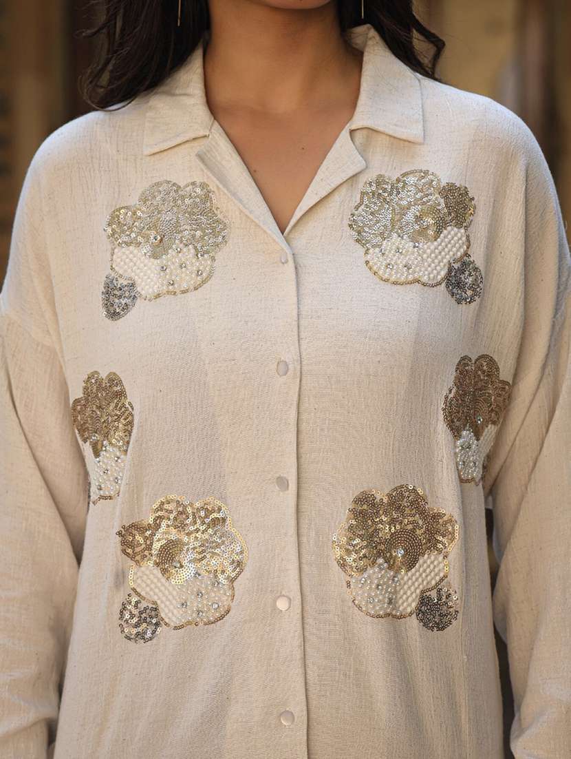 women embroidered long sleeve shirt - 21747817 - Standard Image - 5