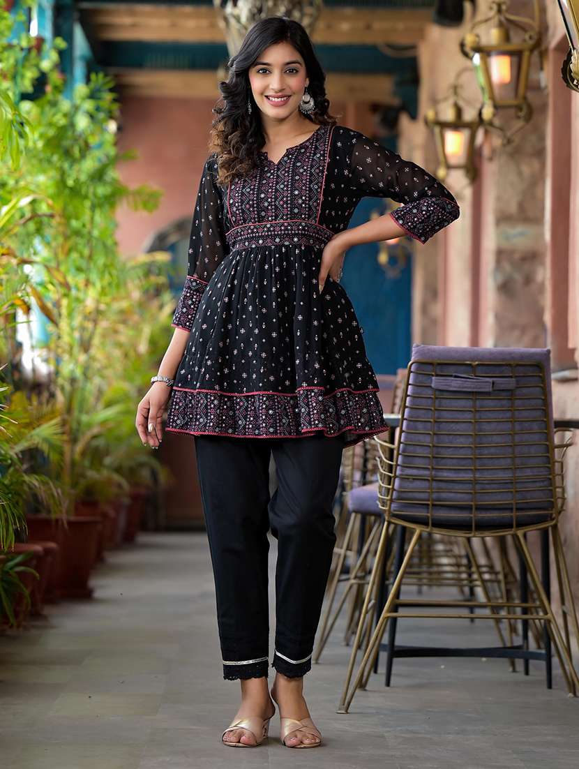 women floral print a-line tunic - 21747855 -  Standard Image - 3