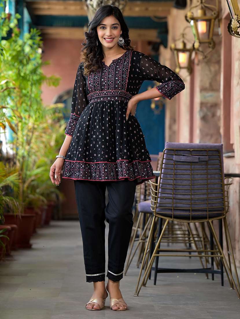 women floral print a-line tunic - 21747856 -  Standard Image - 3