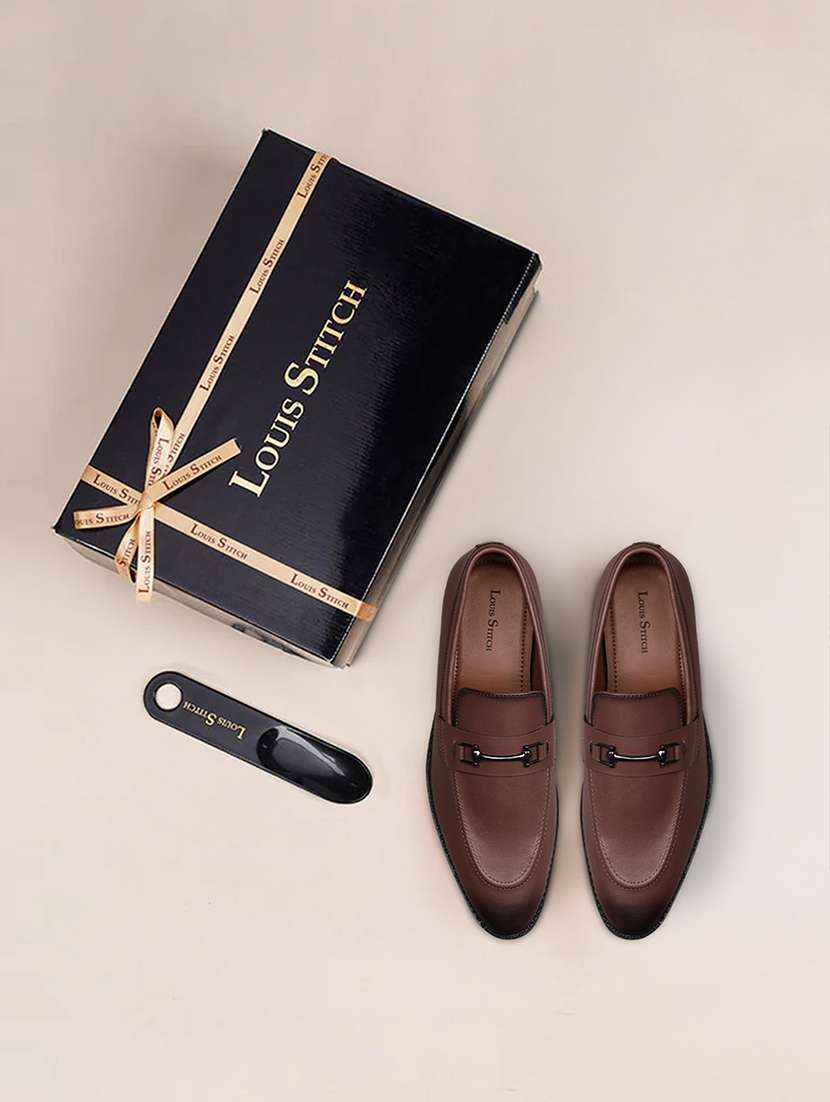 men tan slip on loafer - 21747888 -  Standard Image - 3