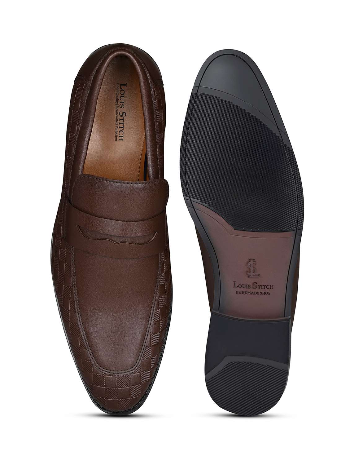 Men Textured Slip On Moccasin Shoes - 21747901 -  Standard Image - 3