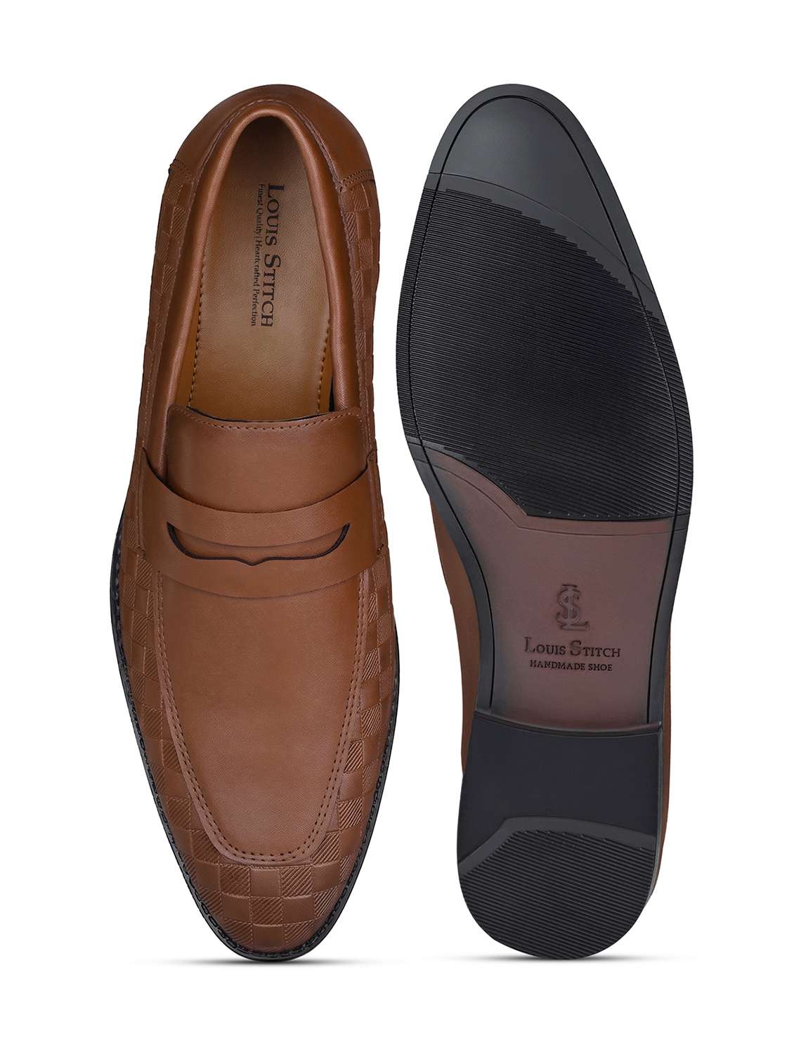 Men Textured Slip On Moccasin Shoes - 21747902 -  Standard Image - 3