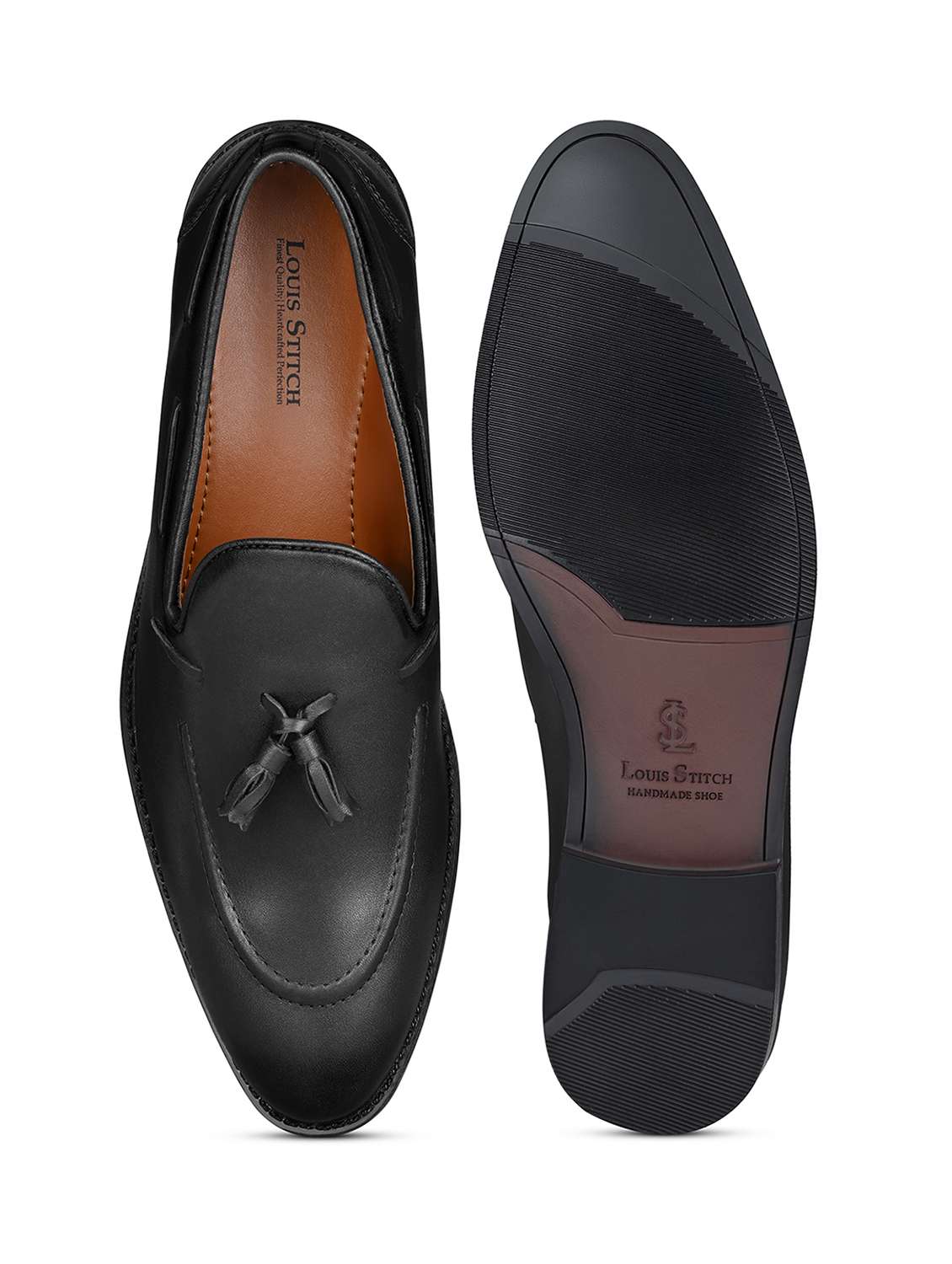 Men Solid Slip On Tassel Detailed Boatshoes - 21747909 -  Standard Image - 3