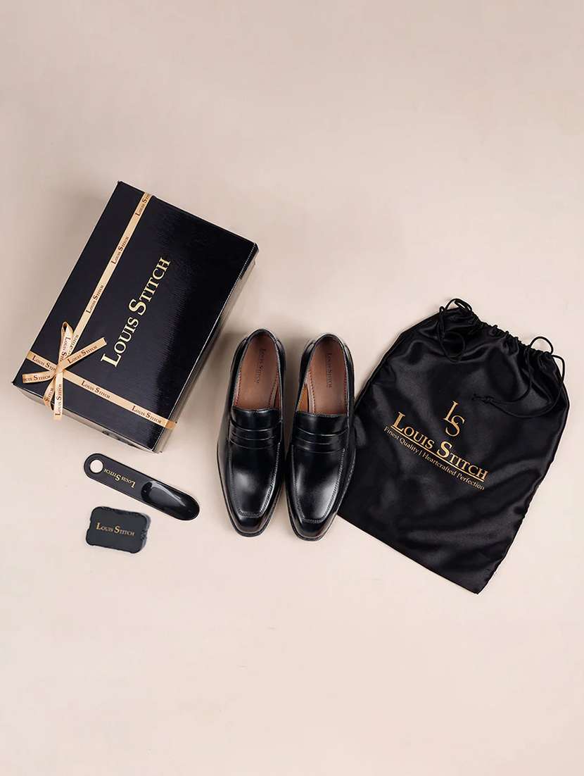 men solid slip on moccasin shoes - 21747926 -  Standard Image - 5