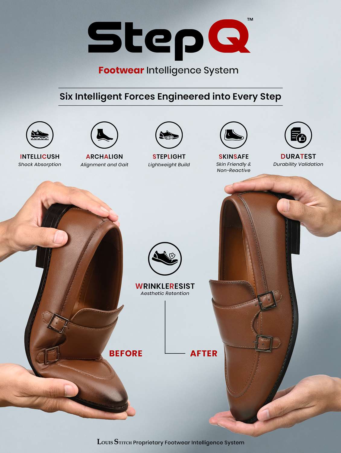 Men Tan Slip On Monk Straps - 21747954 -  Standard Image - 5