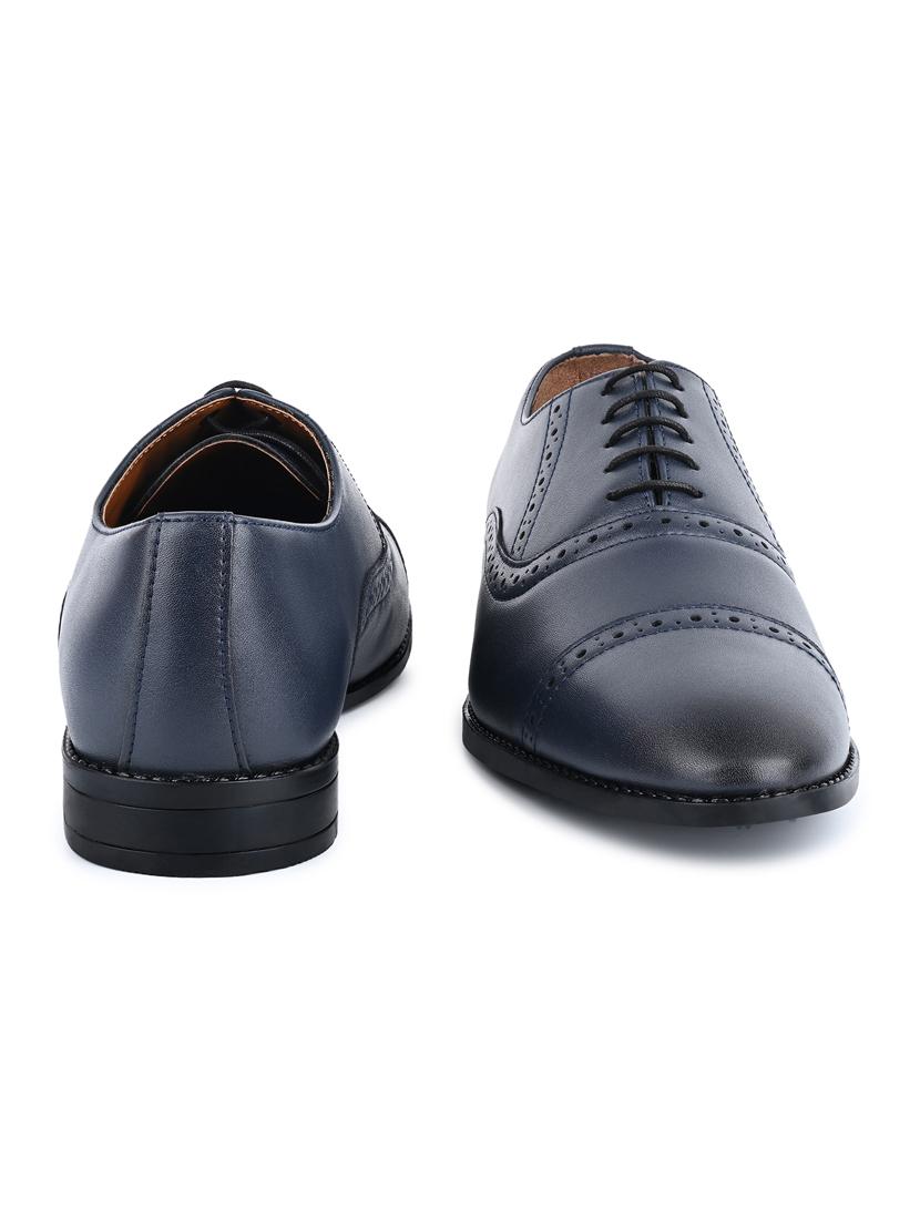 men solid lace-up oxfords - 21747991 - Standard Image - 3