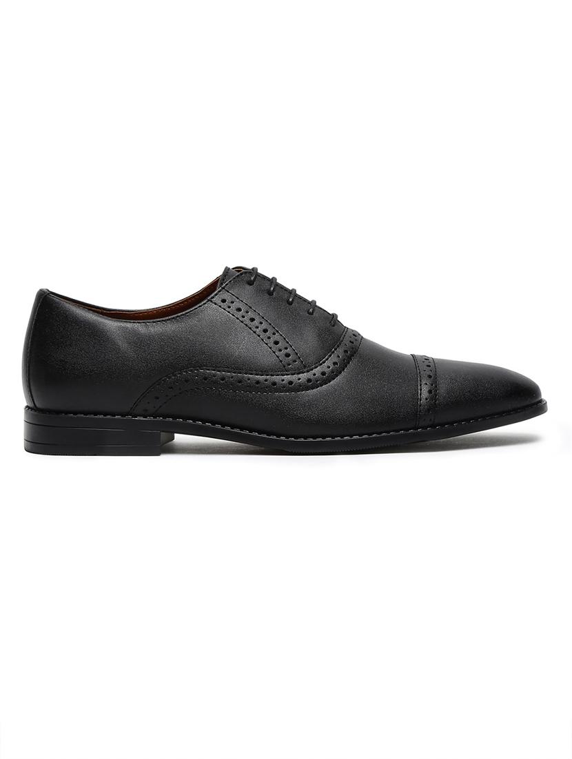 men solid lace-up oxfords - 21747994 - Standard Image - 3