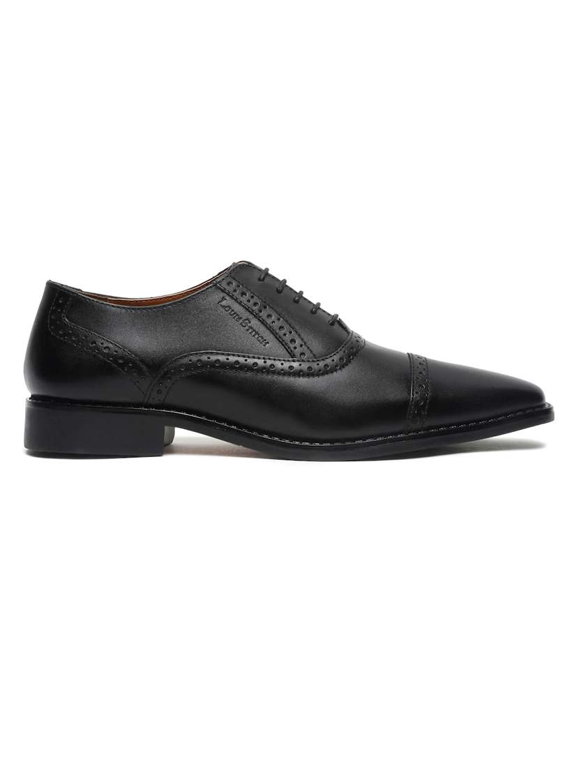 men solid lace up oxford shoes - 21748000 -  Standard Image - 3