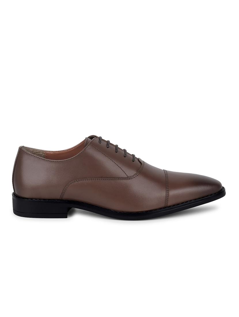 men solid lace-up oxfords - 21748060 - Standard Image - 3