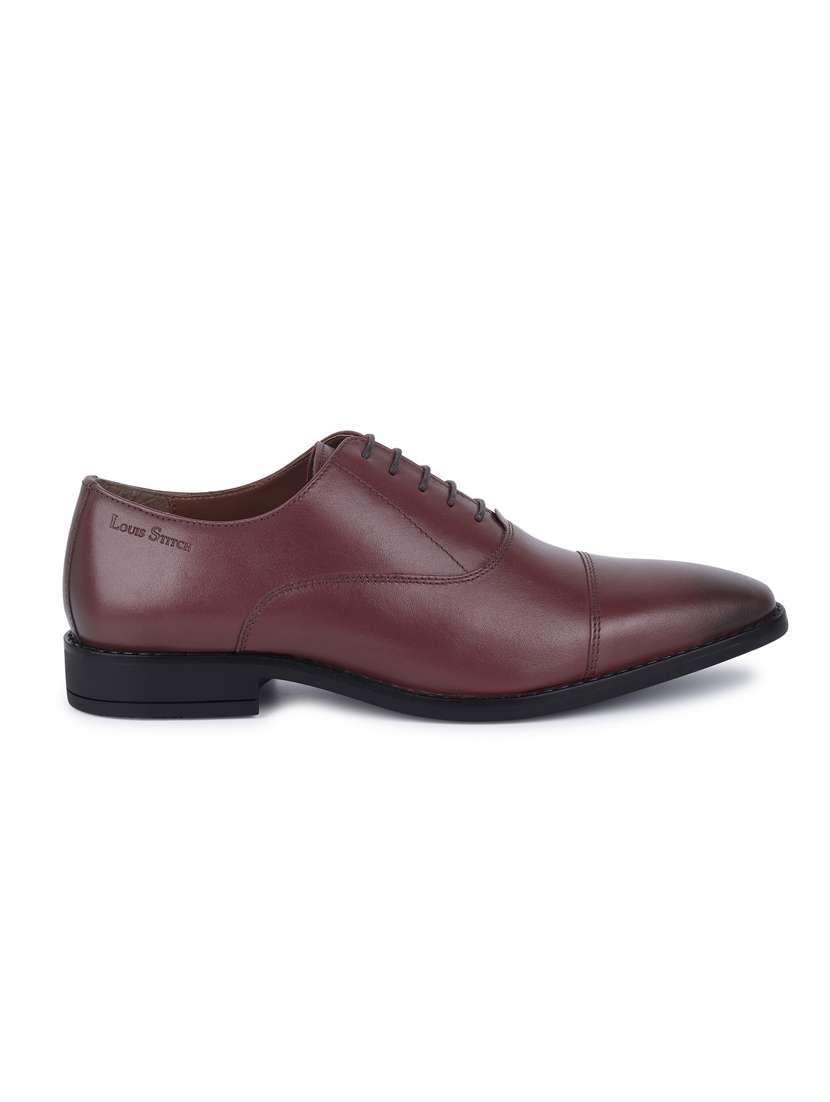 men solid lace-up oxfords - 21748064 -  Standard Image - 3