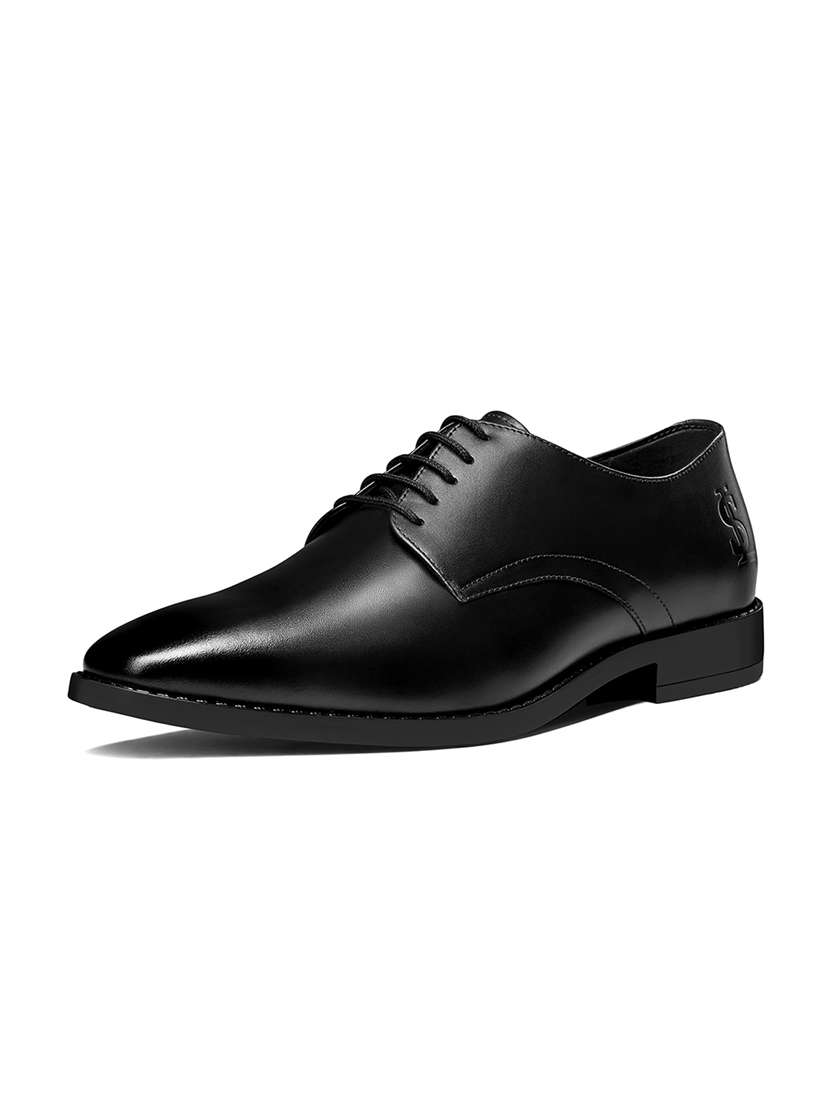 men solid lace-up derbies - 21748069 -  Standard Image - 3