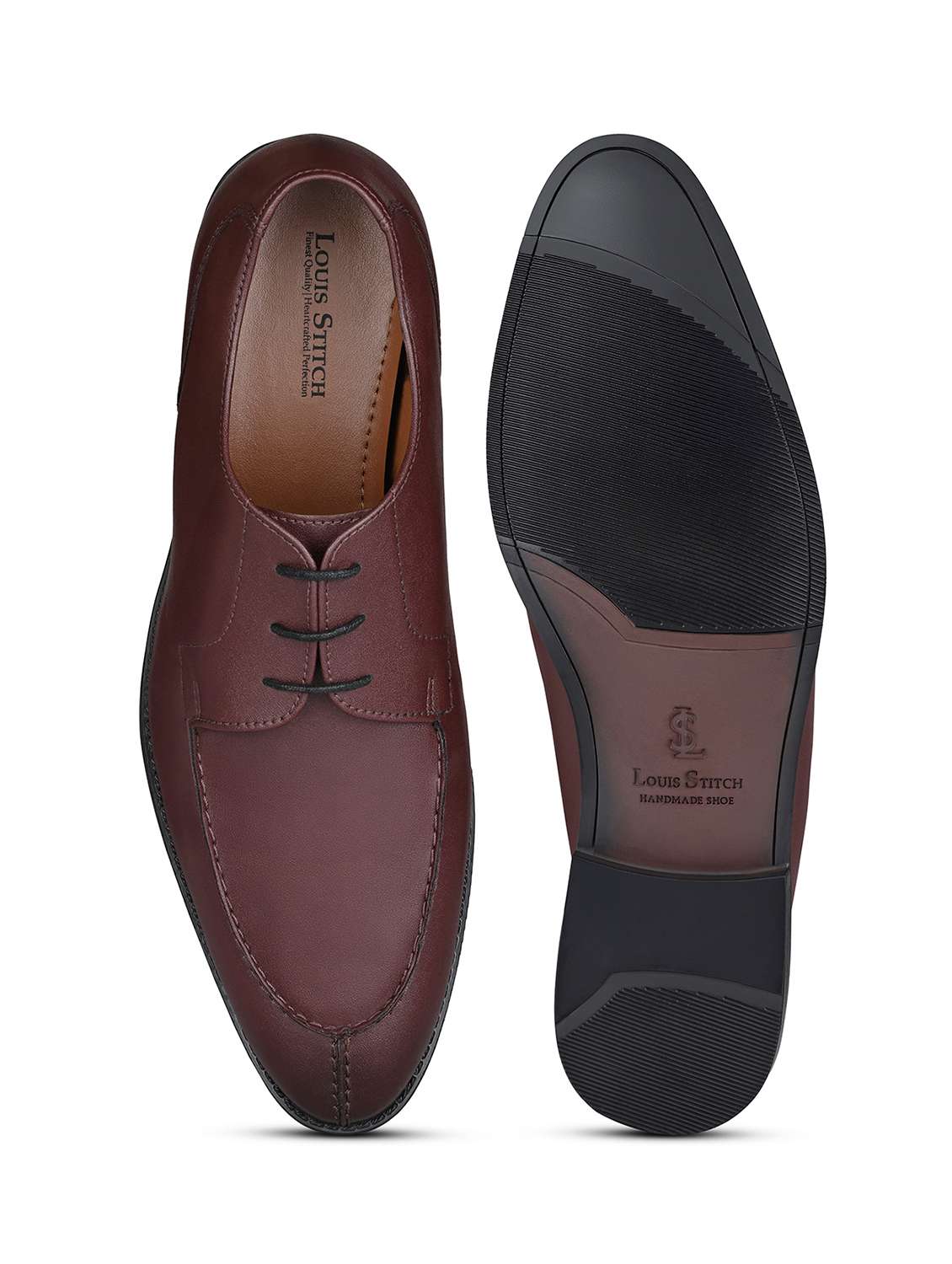 Men Solid Lace-up Derbies - 21748082 -  Standard Image - 3