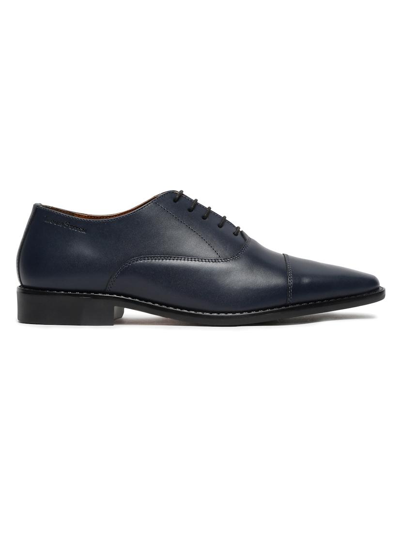 men solid lace-up oxfords - 21748088 - Standard Image - 3
