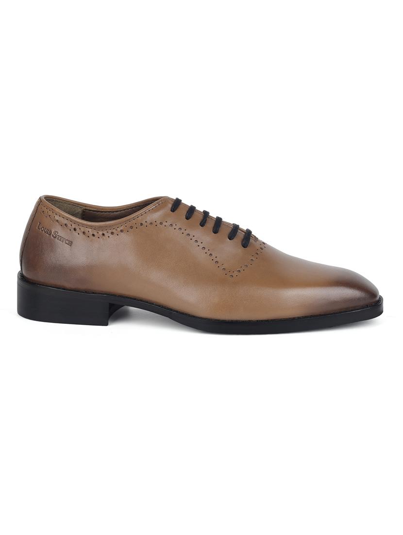 men solid lace-up oxfords - 21748112 - Standard Image - 3