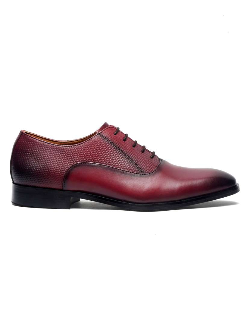 men textured lace-up oxford formal shoes - 21748140 -  Standard Image - 3