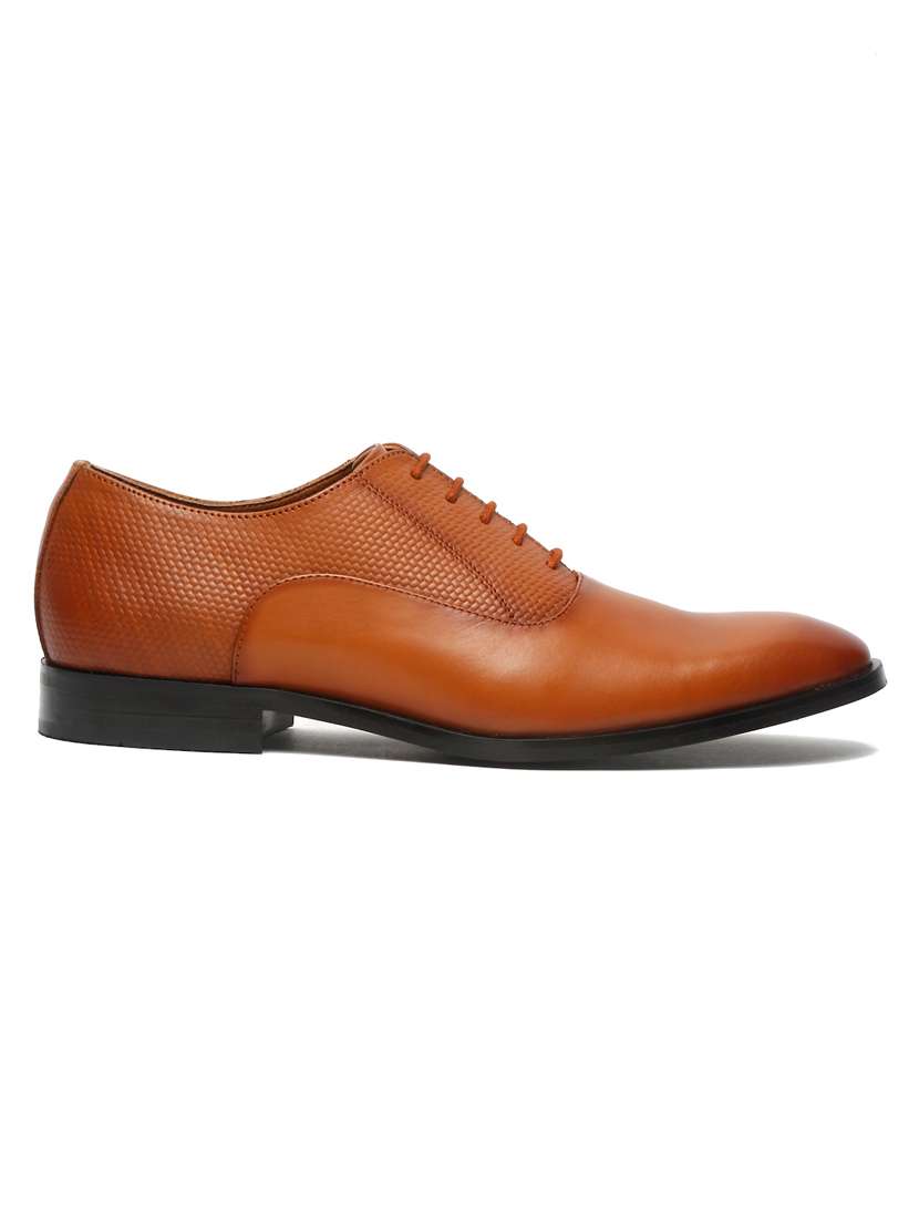 men solid lace-up oxfords - 21748141 -  Standard Image - 3