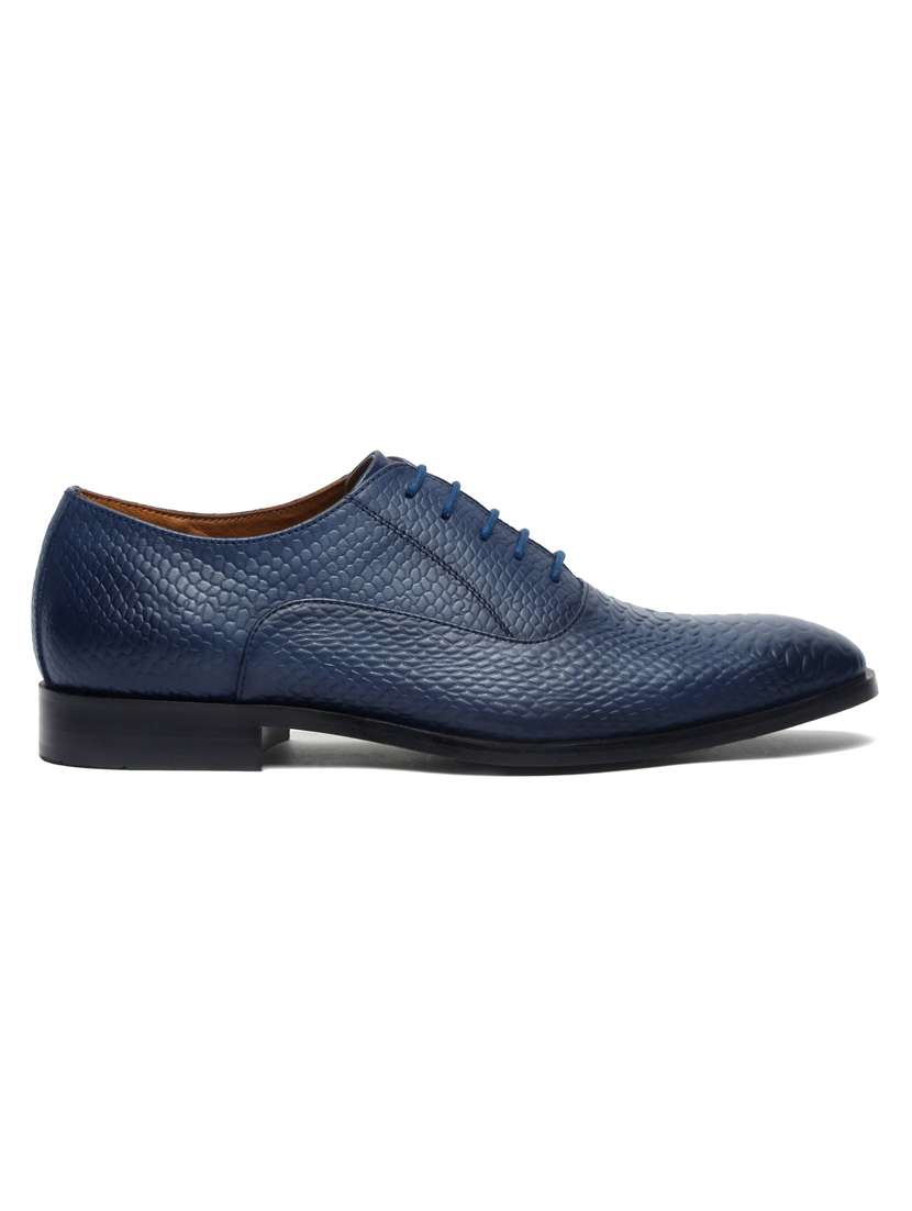men textured lace-up oxfords - 21748143 -  Standard Image - 3