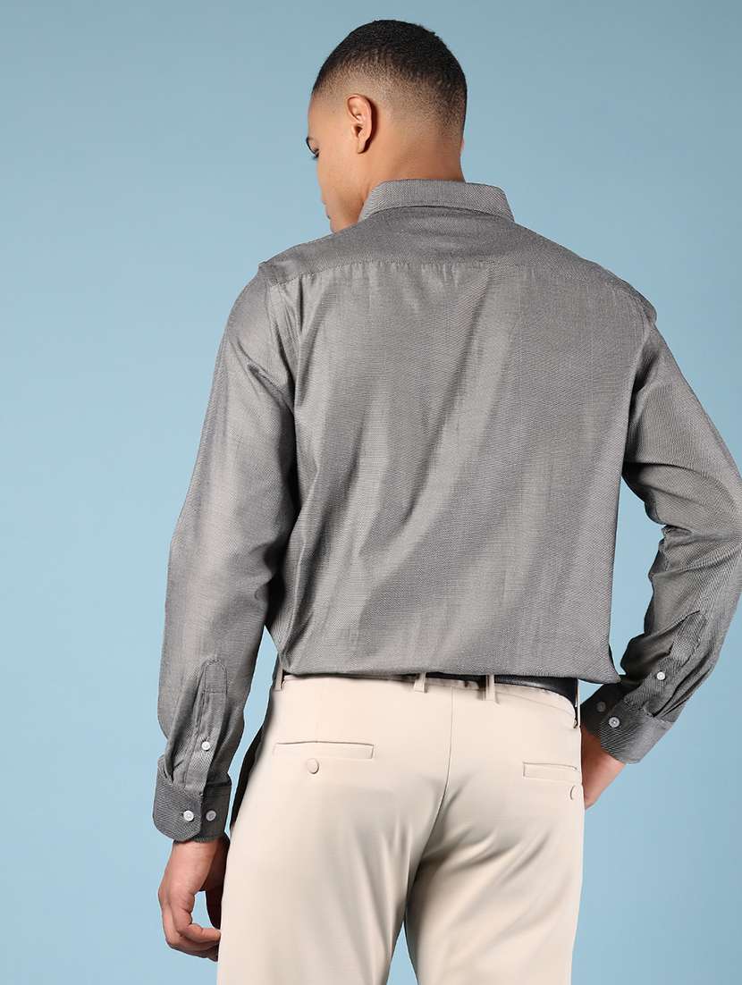 men solid long sleeve regular fit formal shirt - 21748173 -  Standard Image - 3